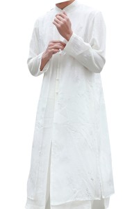 Chinese Tang costume men's Han suit Chinese Style Men's costume ancient costume long gown meditation suit Taoist robe Xianqi Kung Fu SHIRT CREW drama suit SKF001 detail view-7